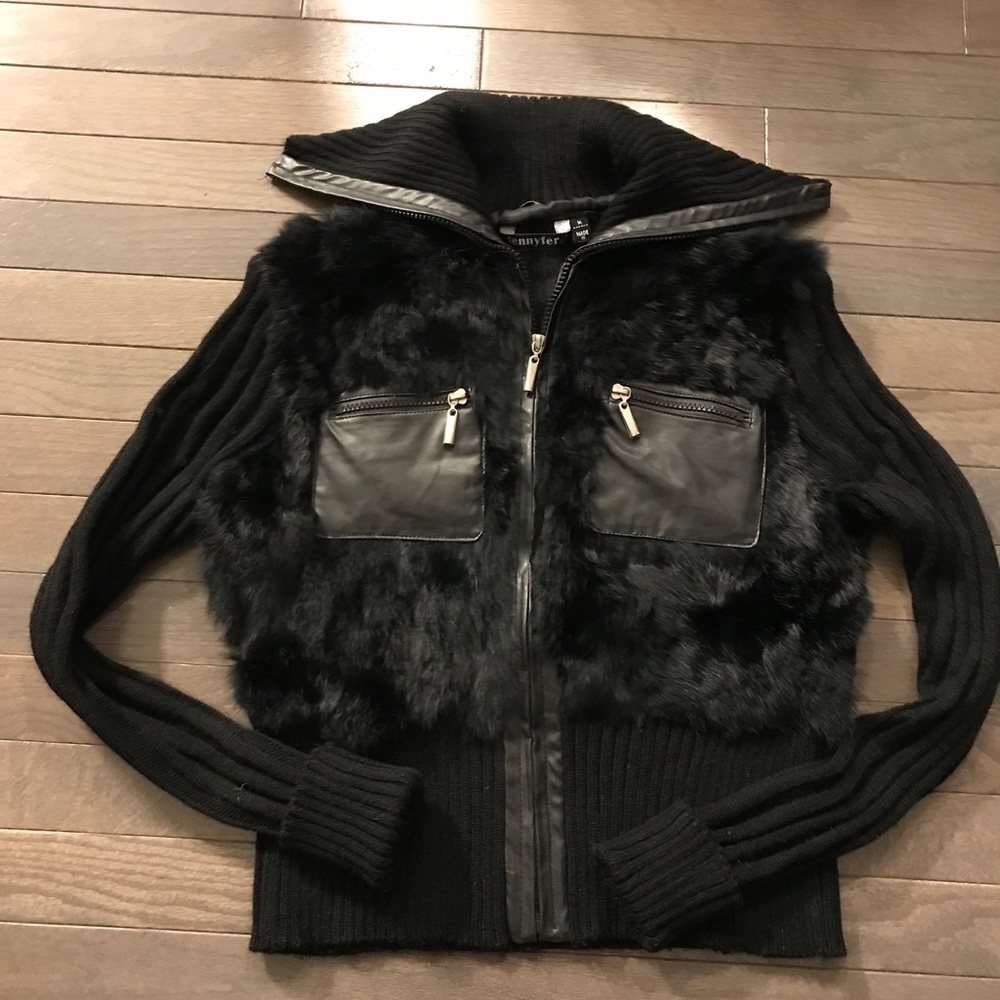 Rabbit fur sweater